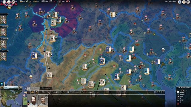 AGEOD's American Civil War 2 | CSA Multiplayer | June - July 1862 | 7 смотреть онлайн