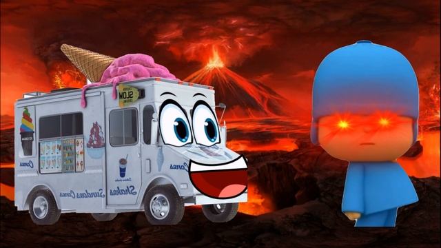 Pocoyo crazy & Ice Cream Truck Go Away Sound Variations in 51 Seconds смотреть онлайн