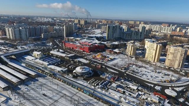 мытищи,олимпийский проспект,станция,красный кит,мост,пробка,зима,февраль,2017, смотреть онлайн