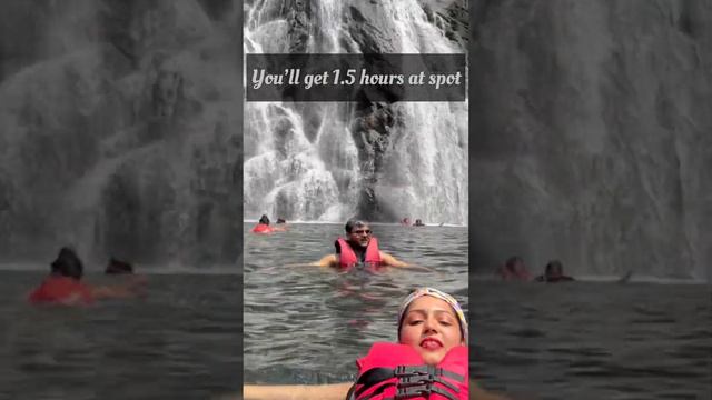 Day-3 ..excursion to Dudhsagar waterfall #goa #goatrip #dudhsagar #swimming #safari