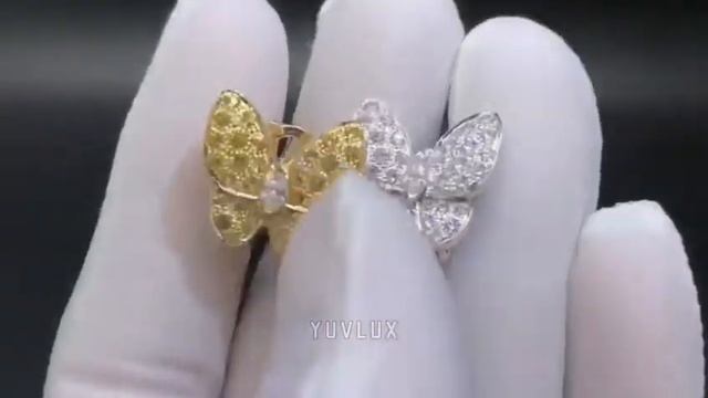 Серьги бабочки Van Cleef с бриллиантами ? YUVLUX
