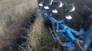 Т-150+Оборотный плуг Lemken VariOpal 5/55