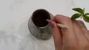 Кофе с апельсиновым соком в турке