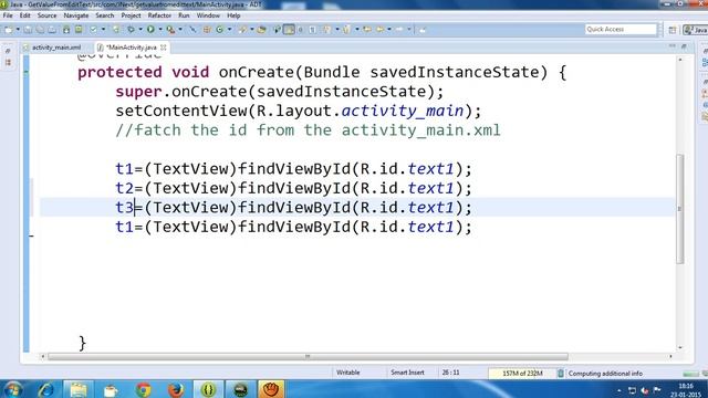 Session 6:-Get Value From The EditText By using Java in Android смотреть онлайн