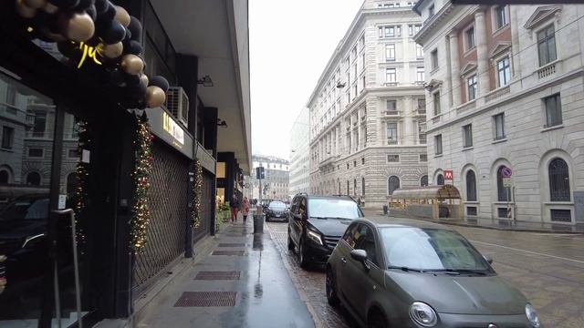 Walk in Milan, Italy, Walk in Piazza Del Duomo, 4k Resolution Walking Tour, Milano Centrale
