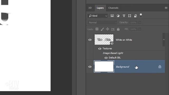 Photoshop: How to Quickly Create 3-D, White-on-White Text in CS6 Extended and later. смотреть онлайн