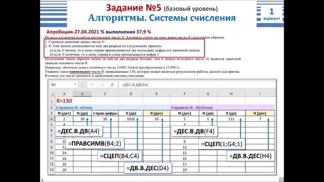 КЕГЭ по информатике задание №5 смотреть онлайн