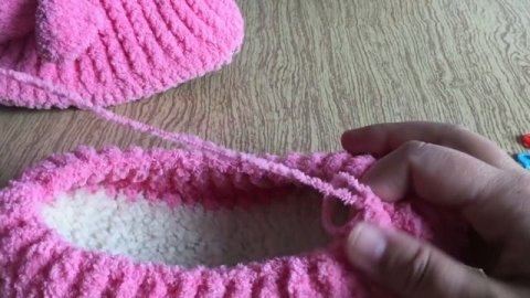 ТАПОЧКИ ПОРОСЯТА/МАСТЕР КЛАСС/тапочки на войлочной подошве/мастер класс по вязанию тапочек