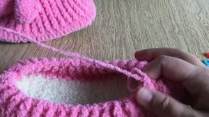 ТАПОЧКИ ПОРОСЯТА/МАСТЕР КЛАСС/тапочки на войлочной подошве/мастер класс по вязанию тапочек