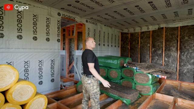 Обзор строительства каркасного дома площадью 180 м² в деревне Яуши, Чебоксарского района смотреть онлайн