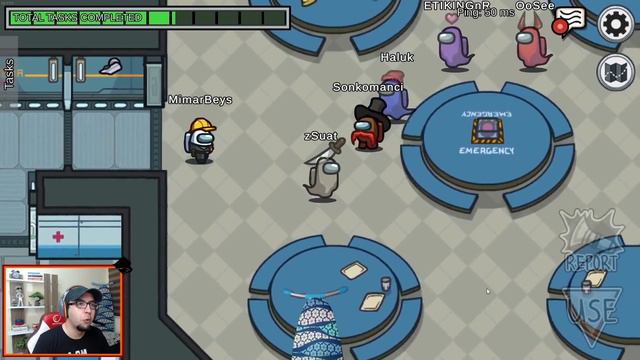 Yeni 15 Kişilik Mod (3 Hain) - Among Us! | Bölüm 8 смотреть онлайн