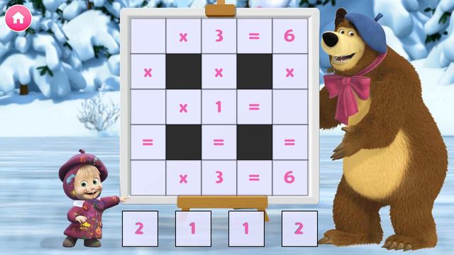 Masha and the Bear Educational Games - Math Games with Masha смотреть онлайн