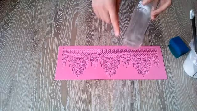Гибкий айсинг. Кружево для украшения торта.
