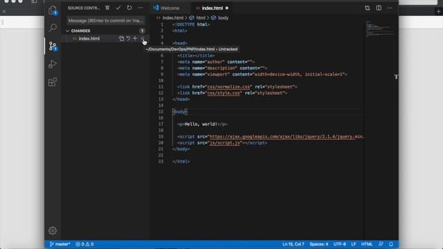 How to use Git in Visual Studio Code смотреть онлайн