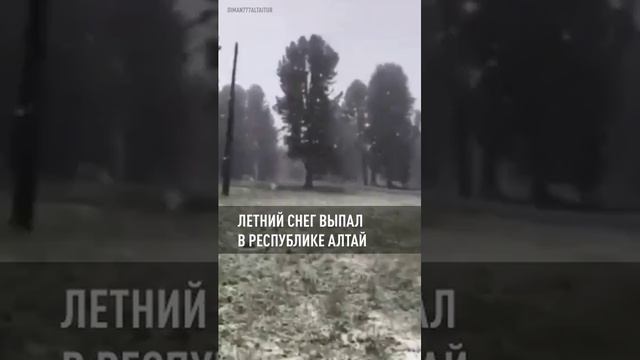 Летний снег выпал в Республике Алтай