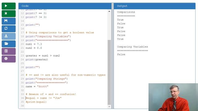 Comparisons - Python Programming Essentials