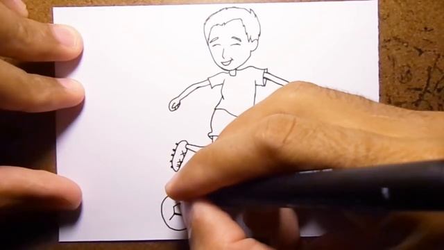 COMO DESENHAR GAROTO JOGADOR DE FUTEBOL смотреть онлайн