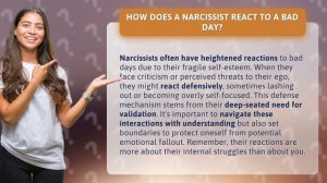 How Does a Narcissist React to a Bad Day?