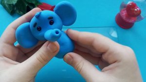 Лепим Синего Слона 💙 из воздушного пластилина