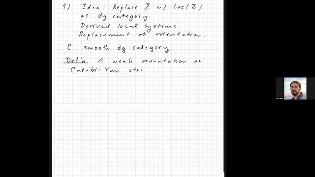 Chris Brav: Poisson brackets and the string Lie algebra of a Calabi-Yau category (24/11/2022) смотреть онлайн