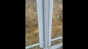 Забор из металлического штакета шахматкой своими руками