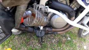 Honda Afrika Twin 750 замена масла в ДВС мотоцикла