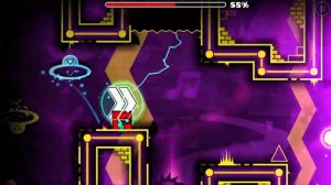 Geometry Dash онлайн уровень Astralium на три монеты