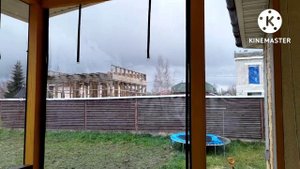 Как выглядят смонтированные мягкие окна днём и ночью,пвх окна ,прозрачные шторы ПВХ,