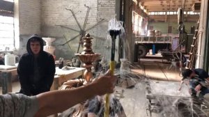 Кольцо с форсунками для фонтана.