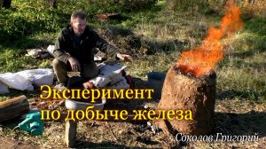 Эксперимент по добыче железа из болотной руды.