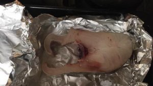 Стейк трески в духовке