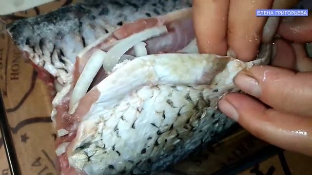 НЕЖНЫЙ Фаршированный САЗАН с луком Приготовленный в духовке смотреть онлайн