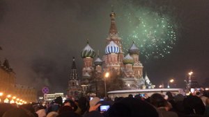 Салют на Красной Площади