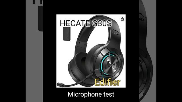 HECATE G30s: microphone audio quality test