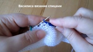 45 Пинетки кеды спицами с закругленным носком  Василиса ??