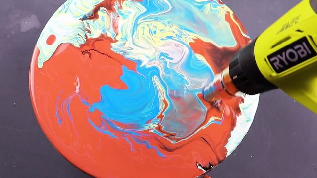 Акриловая заливка для расслабления. АБСТРАКТНАЯ КАРТИНА