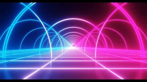 Эффект ретро -неоновый - тунель - космическое полотно -футаж
