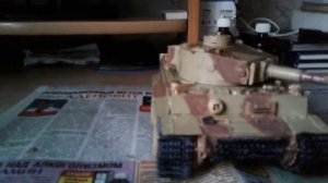 Зделал камуфляж для танка тигр в 35 масштабе