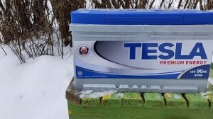 Распаковка — Автомобильный аккумулятор TESLA Premium Energy R / TPE90.0 low (90 А/ч)
