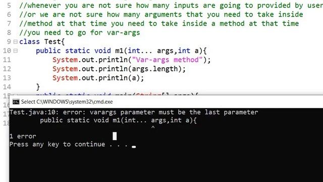 Varargs in Java | Variable Arguments