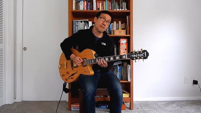 Midnight Voyage - jazz guitar solo - Epiphone Emperor смотреть онлайн