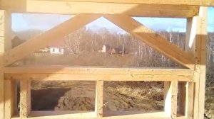 Строительство кровли для одноэтажного каркасного дома.