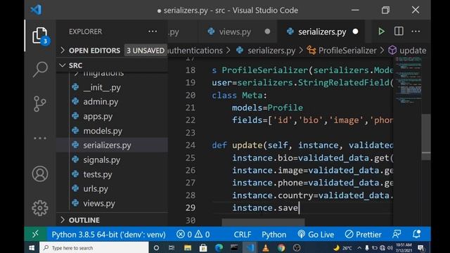 Build a Backend Rest API with Django REST framework tutorial part 4 смотреть онлайн