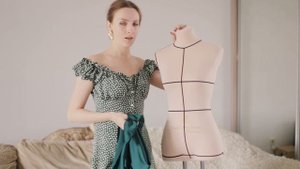 Платье из шелка без выкройки, как сшить / Звездный лук / Часть 1