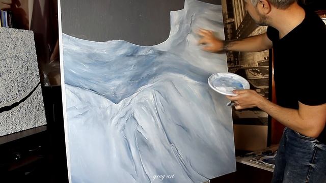 Абстрактная Картина / Абстракция Акрилом / Поталь смотреть онлайн