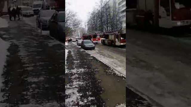 Пожар в жилом доме в 8-м микрорайоне в Зеленограде