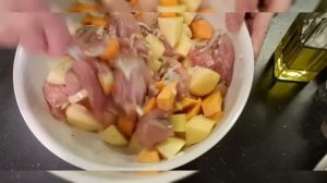 Жаркое из курицы в рукаве    "По-домашнему"