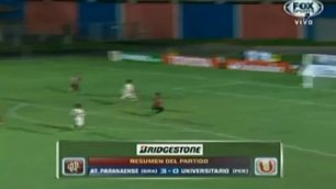 Atl. Paranaense vs Univestitario 3-0 Copa Libertadores 2014