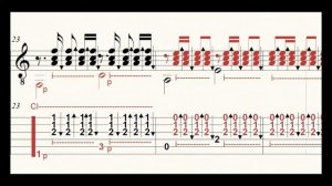 APACHE de the shadows partitura y tabs para guitarra solista