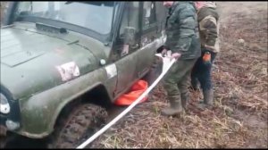 Тест надувного домкрата от выхлопной трубы. Слон 3 тонны.